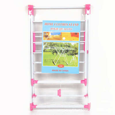 新品可折叠落地晾衣架 翼形室内挂衣架 免安装阳台翼形晒衣架