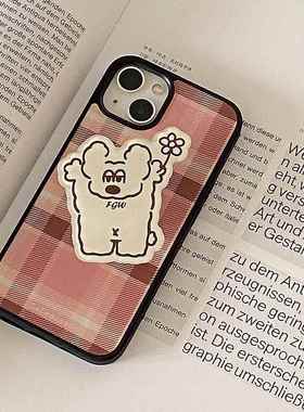 lelemonade手机壳伸缩气囊支架ins小众设计背贴式可爱小狗汪星