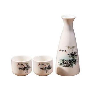 中热二两小酒壶老式仿复古风分酒器陶瓷家用白清酒具传统温烫套装