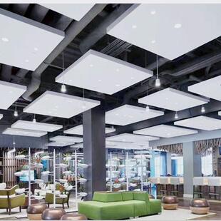 吊顶玻璃纤维吸声板吊顶玻璃棉隔音影厅会议室展览厅体育馆装饰吸