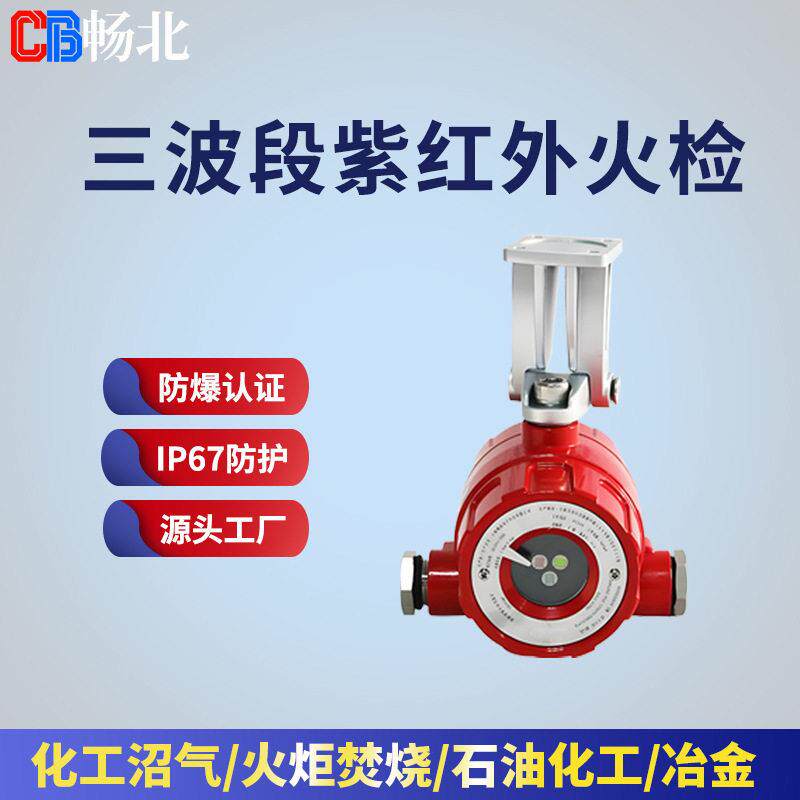 红外火焰检测器精度火炬火检沼气废气焚烧炉UV火检探头