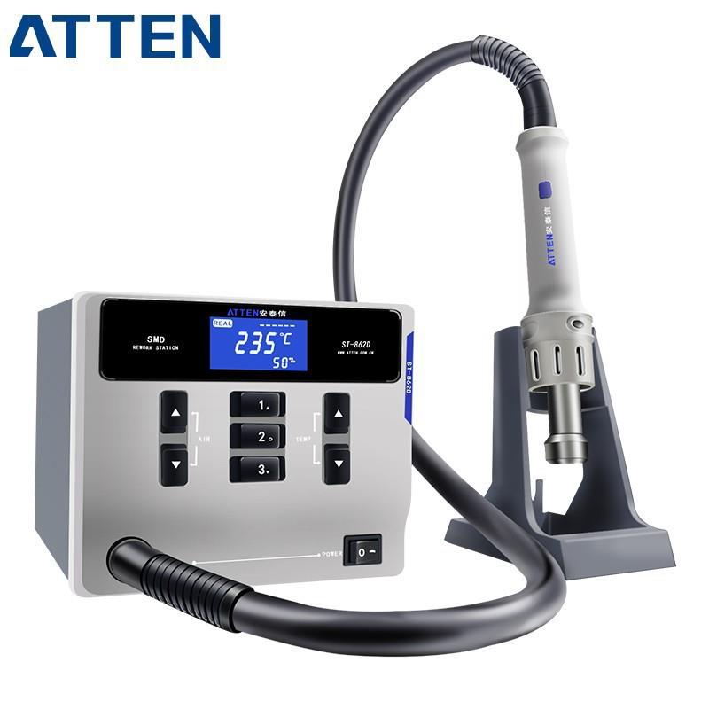 安泰信ST-862D智能大功率热风拆焊台恒温数显热风1000W