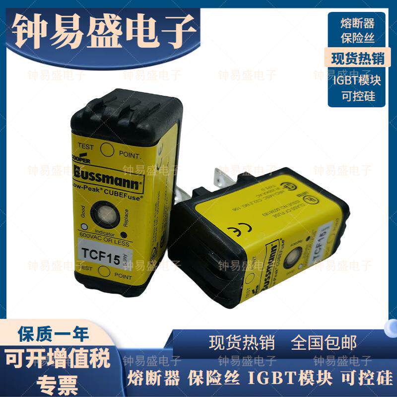 BUSSMANN保险丝TCF6/10/20/30 6A 30A 600V / TCF15 15A 600V