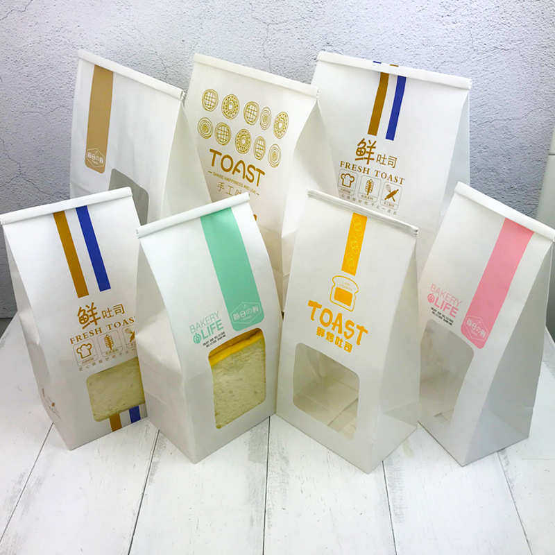 铁丝卷边吐司袋 烘焙包装自封口透明开窗牛皮纸西点打包袋 面包袋,厨房/烹饪用具,点心包装盒/包装袋,淘宝优惠券,粉丝福利购,淘宝优惠卷