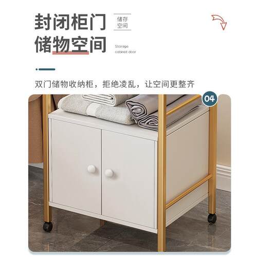美容院专用小推车理发店烫染工具车美甲店多功能移动收纳柜置物架