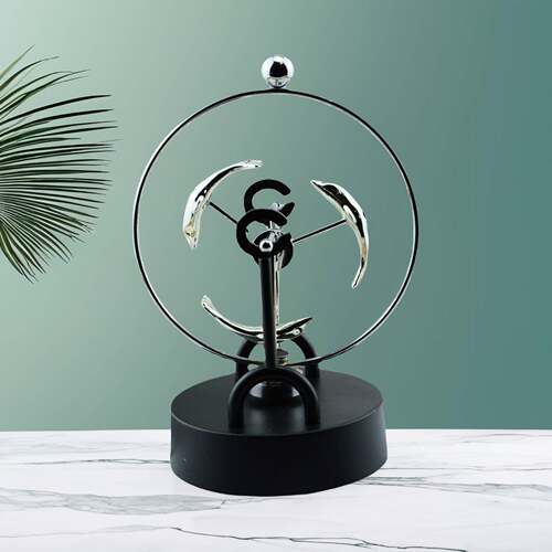 创意磁性混沌摆件永动仪牛顿摆摇摆器办公室桌面休闲 减压生日礼