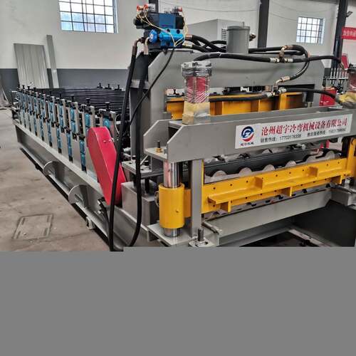 屋面板压瓦机屋顶板压瓦机仿树脂琉璃瓦成型设备机械冷弯机