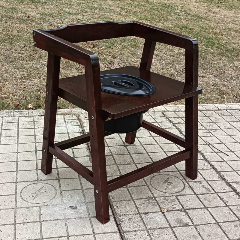 扶手坐便椅老人坐便器孕妇移动马桶蹲坑改座便加高款厕所椅可带盖