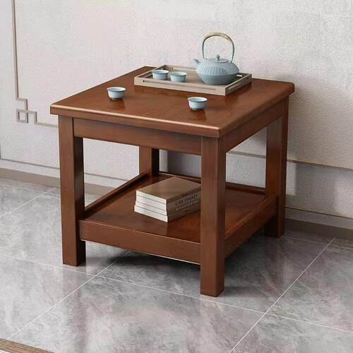老式小方桌正方形木桌客厅家用60x60沙发边桌实木茶桌茶几小桌子