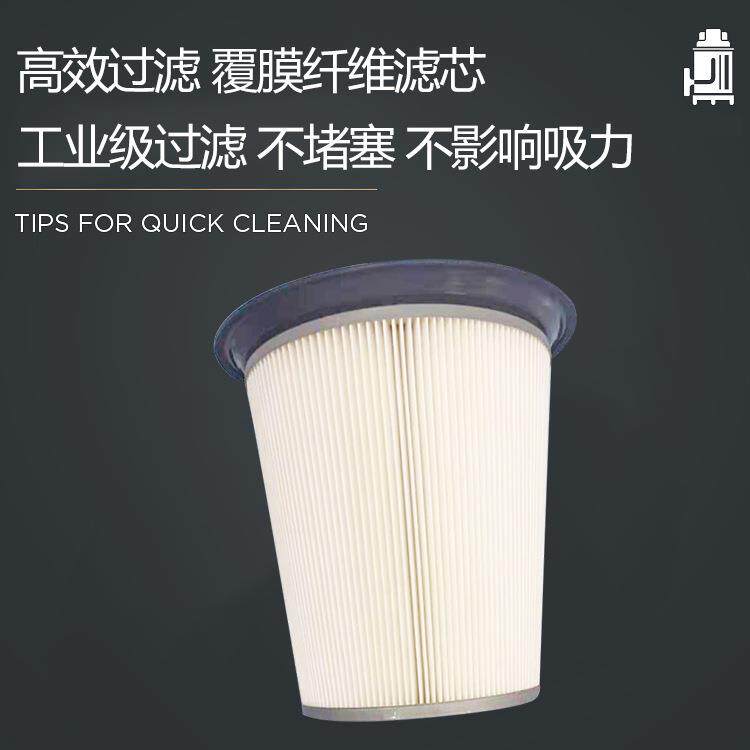 脉冲反吹工业吸尘器工厂车间粉尘大功率吸力开荒保洁用工业吸尘机