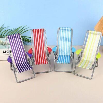 1/6 Dollhouse Mini Foldable Beach Chair Model Dollhouse