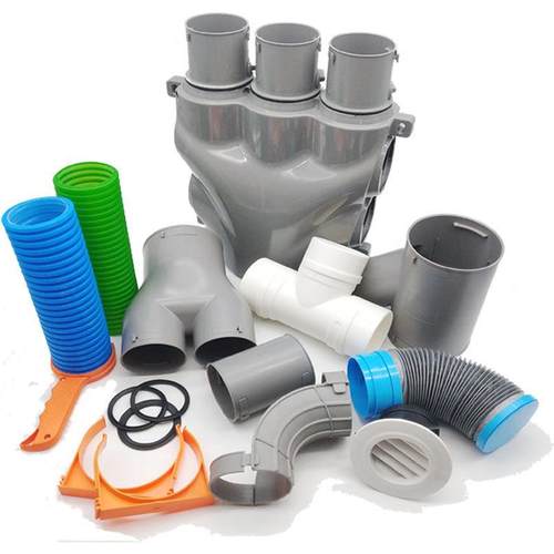 新风配件PE管平卡吊卡75 110直接90度弯头110软连接 分风箱 三通