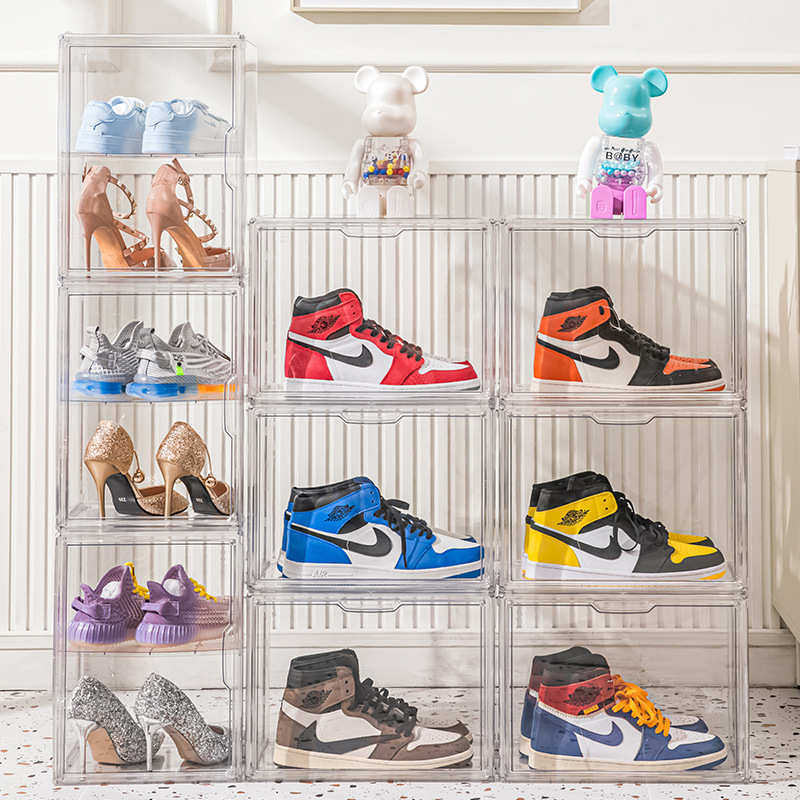 防尘鞋子收藏展示盒透明收纳盒多功能加厚硬鞋盒球鞋鞋柜鞋墙,居家布艺,收纳盒,淘宝优惠券,粉丝福利购,淘宝优惠卷