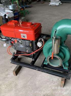 6寸口径柴油离心泵参数防汛排污自吸泵186柴油电启动4寸自吸泵