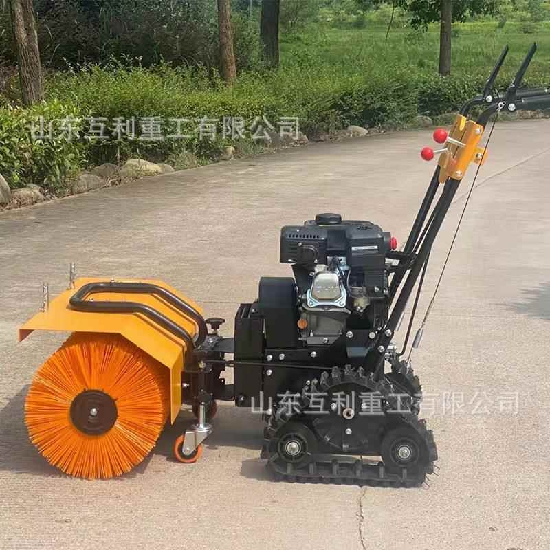 多功能扫雪机手推式路面除雪机市政环卫三合一推雪机全齿轮扫雪机