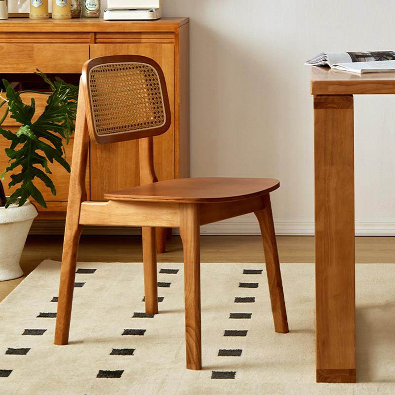 实木餐椅家用餐桌椅子意式中古饭厅休闲 简约商用覆古藤编靠背凳,住宅家具,餐椅,淘宝优惠券,粉丝福利购,淘宝优惠卷