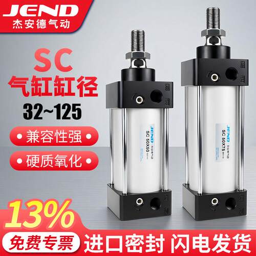 SC系列气缸标准套装 大推力SC50气动元件 CHCZ品牌气动设备