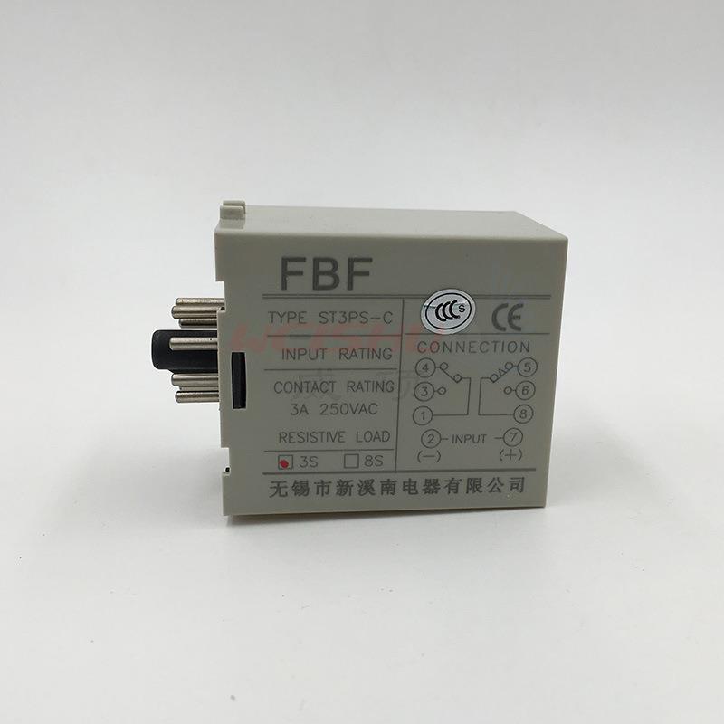 促销新溪南FBF时间继电器ST3PS-C固定式8S瞬动ST3P-AP 3S AC380V