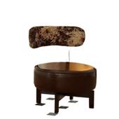 单人小沙发椅实木凳子靠背可旋转家用阳台客厅卧室网红休闲靠背椅