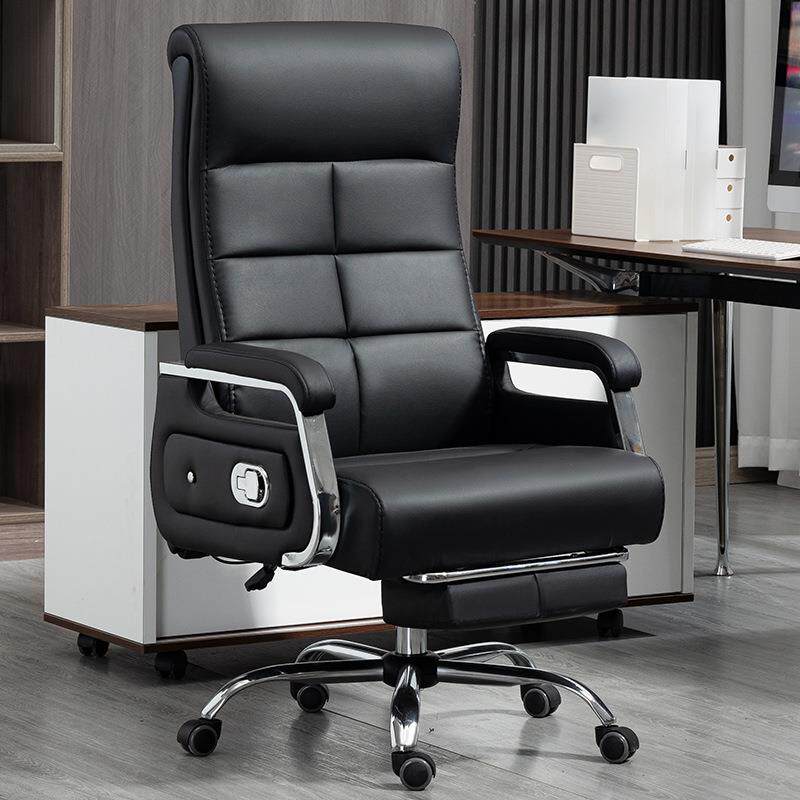 真皮老板椅办公椅电脑椅椅家用书房可躺按摩舒适工学升降旋转座椅