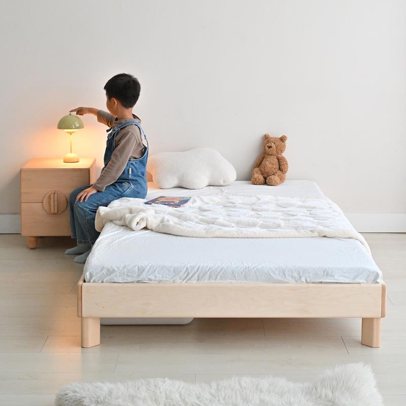 浮0J等等几木空板地床蒙氏地台床实儿木儿童床儿童房地板床F77986