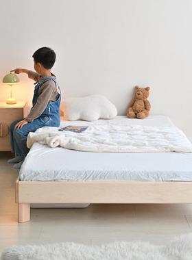 浮0J等等几木空板地床蒙氏地台床实儿木儿童床儿童房地板床F77986