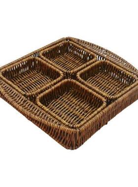 Handwoven Serving Basket Organizer Fruit Baskets for Hotel