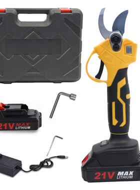 新款修UEQ枝剪带数显果树树枝林剪线电剪刀户快速外无电动园剪刀