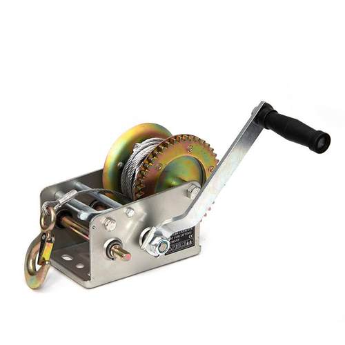 手摇绞盘手动卷扬机自锁升降家用小型提升机钢丝绳绞车牵引机