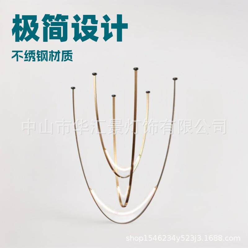 现代个性客led艺术灯厅餐厅板房前台吧D8812台吊样设计师别墅复式