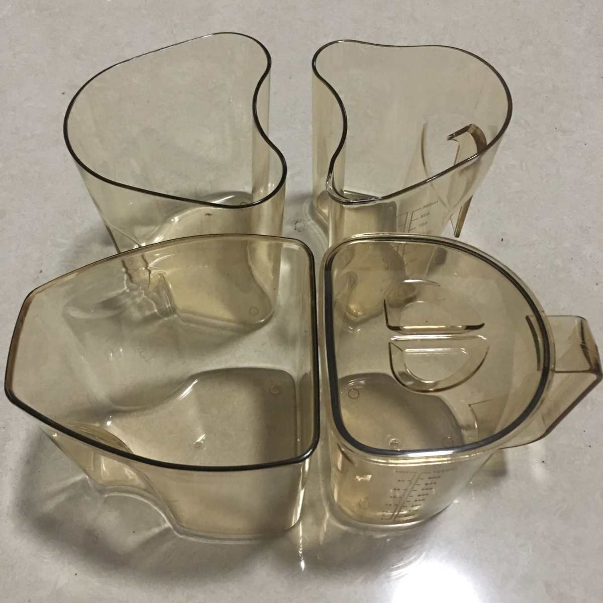 惠人原汁机配件一代二代果汁杯接渣杯带弧度带盖子通用榨汁机杯子