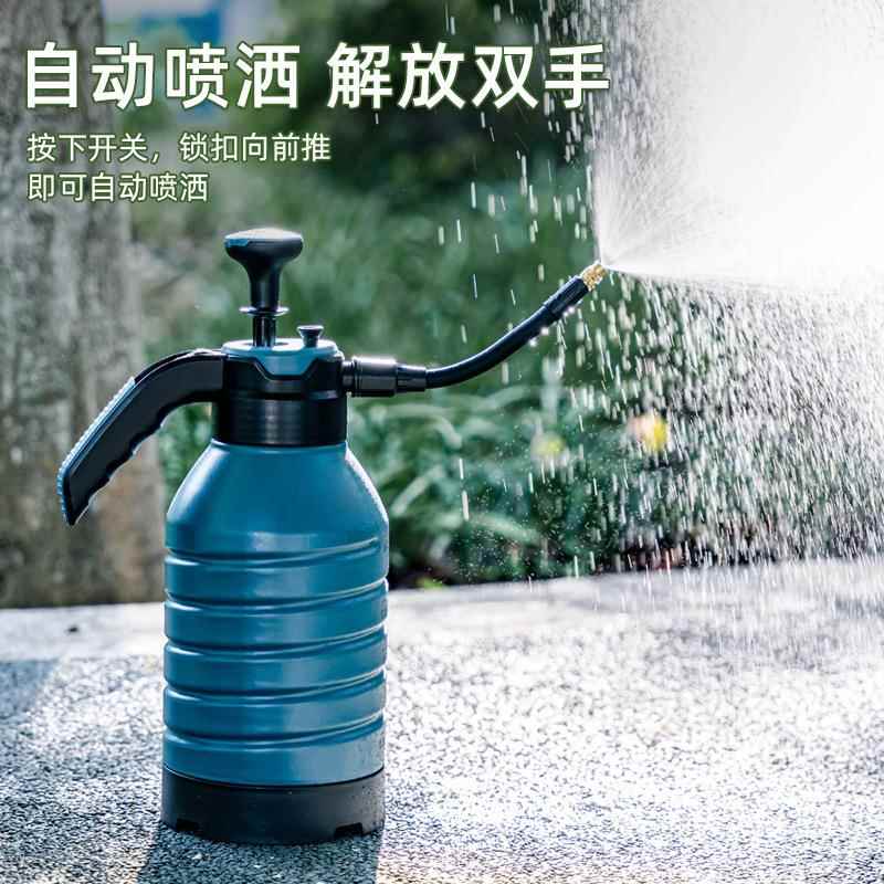 浇花噴壺家用养花气压式喷水壶大号清洁专用喷雾器洒水壶塑料
