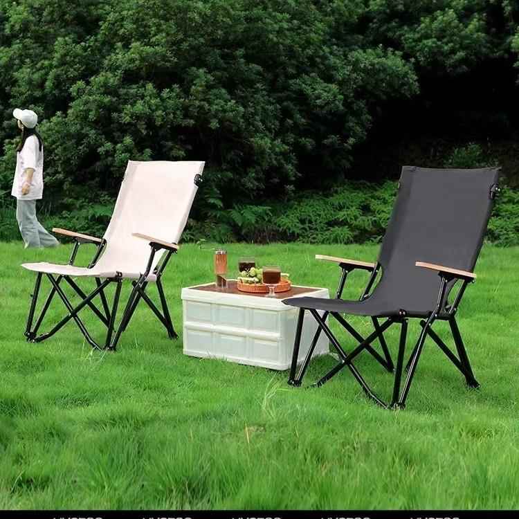 户外野餐露营便携折叠椅咖啡店高背阳台办公室坐躺两用海狗椅