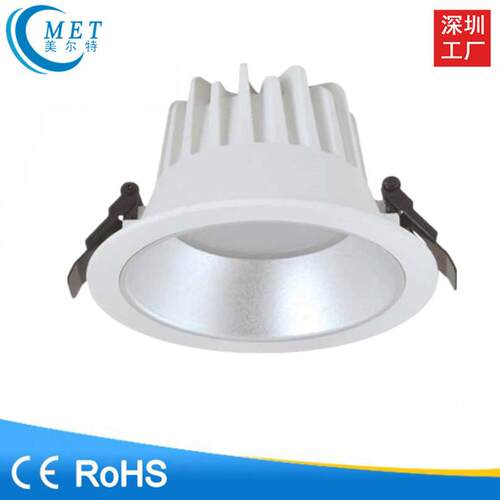 LED防眩光筒灯SMD贴片开孔200mm公分商用无主灯嵌入式防雾筒灯