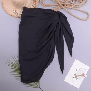 泳衣遮挡纱泳装 可下水比基尼遮挡裙海边拍照道具围裙超仙 外搭罩衫