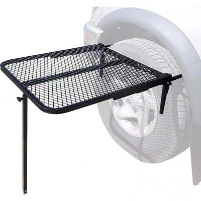 汽车轮胎桌Tire Table户外露营野餐桌折叠烧烤架金属便携