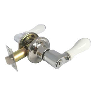 把手锁 卫生间门锁 三杆执手锁 室内锁 浴室锁 房门锁 陶瓷执手锁