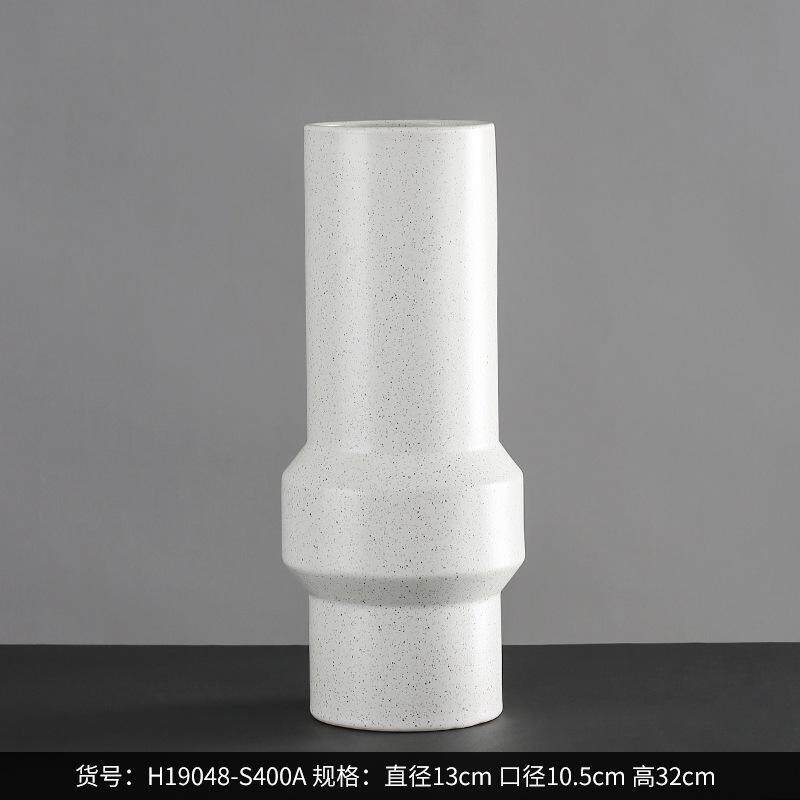 装饰品瓷器简约 陶瓷工艺品best家居客厅玄关花瓶west白色 摆件软