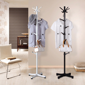 衣帽架落地卧室客厅衣架家用挂衣架子单杆立式 简约现代衣服架挂架