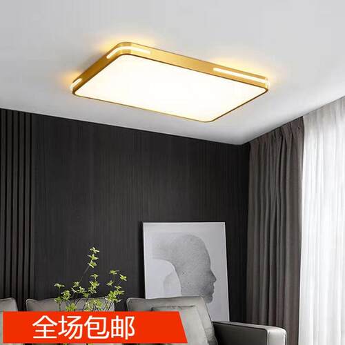 新款直销设计师北欧全铜卧室吸顶灯后现代简约创意客厅轻奢led民
