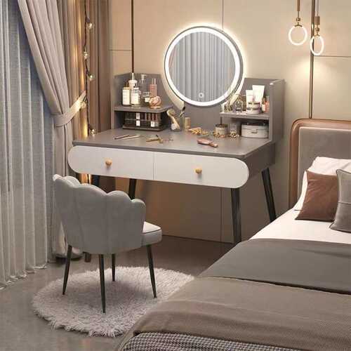 爆款梳妆台卧室现代简约小型化妆台镜小户型化妆柜网红主卧少女化