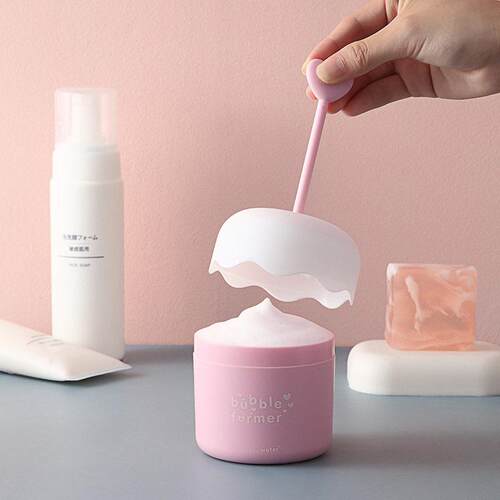 Portable Foam Dispenser Bottle Manual Press Cute Creative Tr