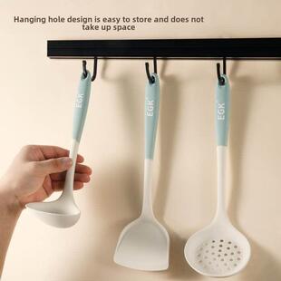 frying set Silicone stir spoon kitchen slotted spatula pan