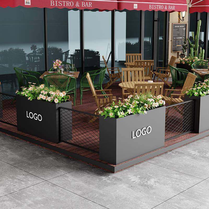 定制户外花箱隔断花坛庭院铁艺商业街咖啡店围栏饭厅奶茶店围挡,商业/办公家具,花坛/花箱,淘宝优惠券,粉丝福利购,淘宝优惠卷