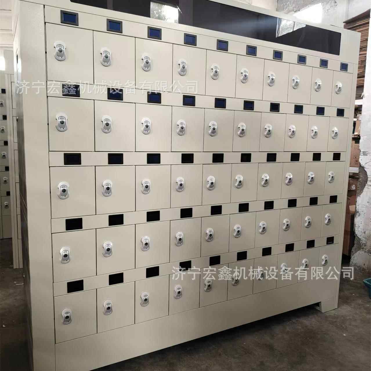 矿用智能矿灯充电柜 100工位虹膜机人脸识别煤矿用彩屏矿灯充电架
