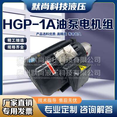 液压油泵电机组HGP-1A+1.5KW2.2KW总成内轴电机液压站配件系统