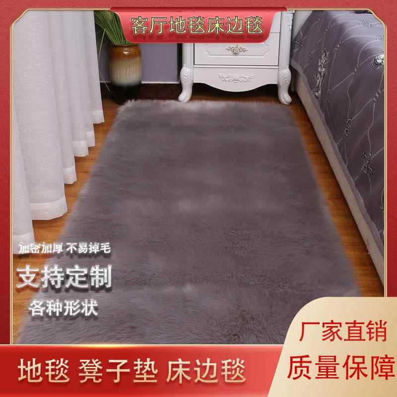 厂家直销仿羊毛卧室毛毯飘窗长毛绒地毯地垫家用客厅地毯长条防滑