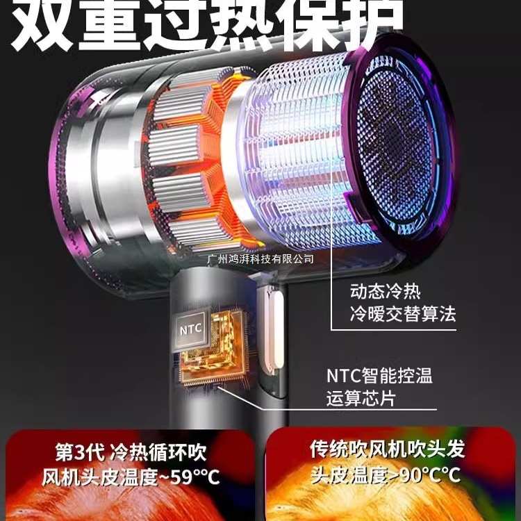 电吹风机家用负离子护发高速干大风力800w学生宿舍可折叠风筒