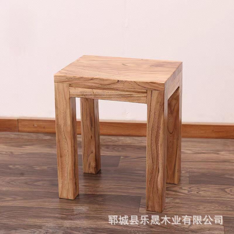 中式复古老榆木方桌商用酒楼茶桌四方桌家用餐桌椅组合户外咖啡桌