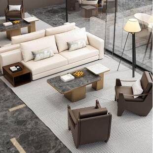 需定制现代样品屋展示中心洽谈沙发桌椅组合酒店会客会所大堂休息